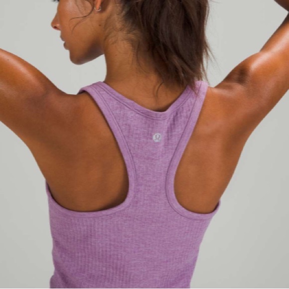NWT Lululemon Athletica Ebb To Street Crop Tank Wisteria Purple - Picture 9 of 10